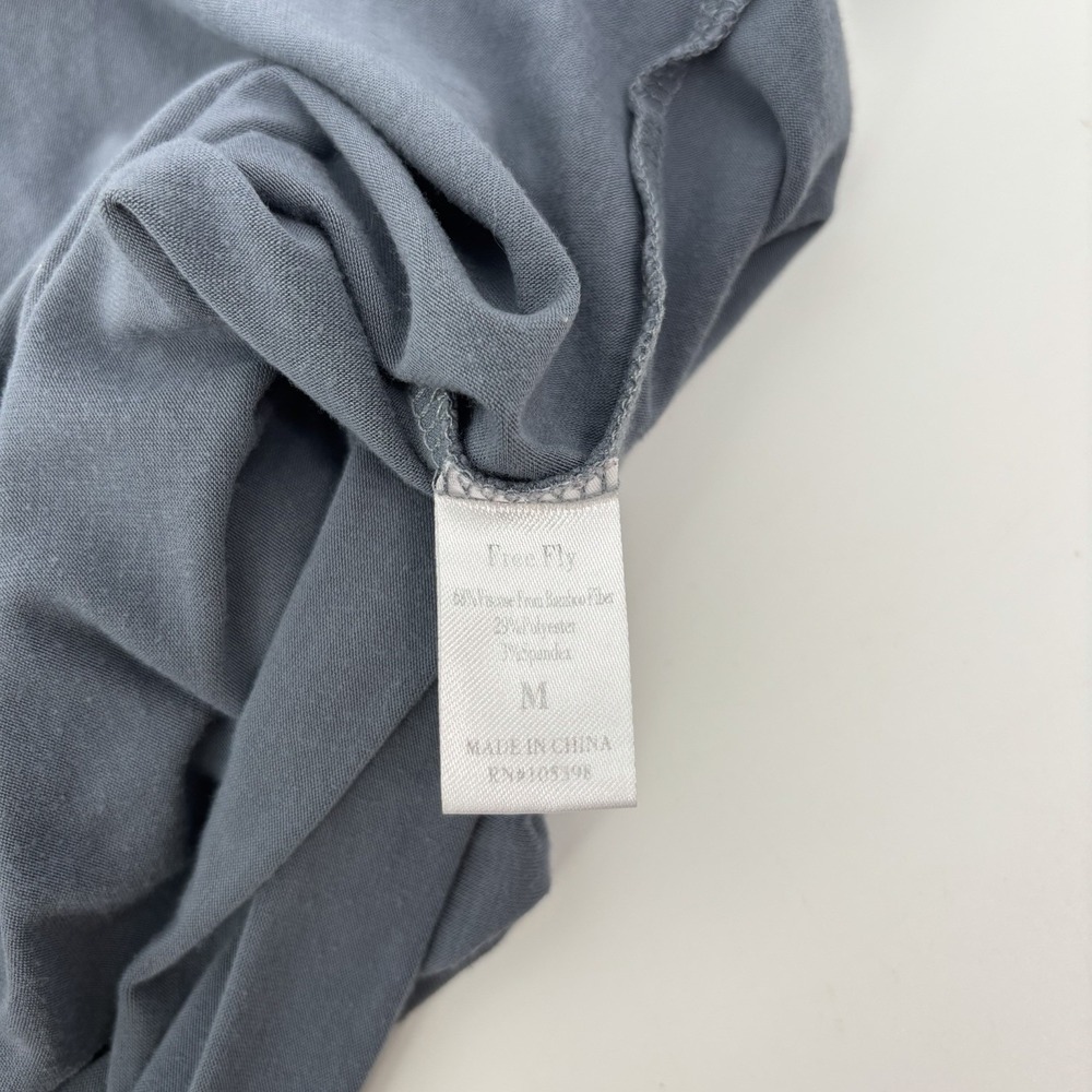 Free Fly Bamboo Long Sleeve Shirt Women's Size Medium Blue/Gray - Picture 4 of 7